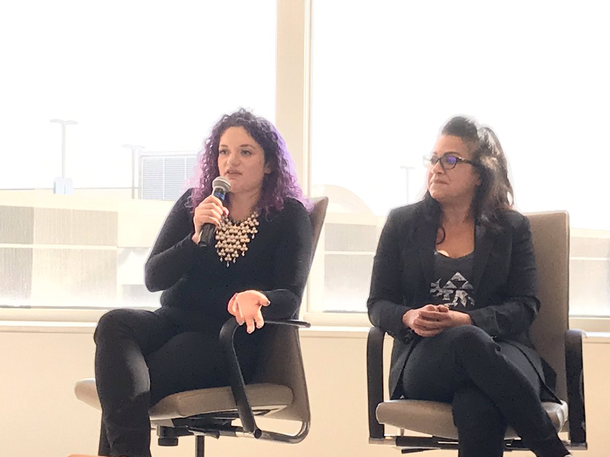 metalheadtink's tweet photo. What can we do better? "Just ask people what they need."  If you think you're producing the right thing and haven't asked your audience if they actually need it or don't take in their feedback, you aren't.  @NatSecGirlSquad  @MaggieCaroline1 #DEF2019 #DiversityandInclusion https://t.co/ifrjgvDLkx