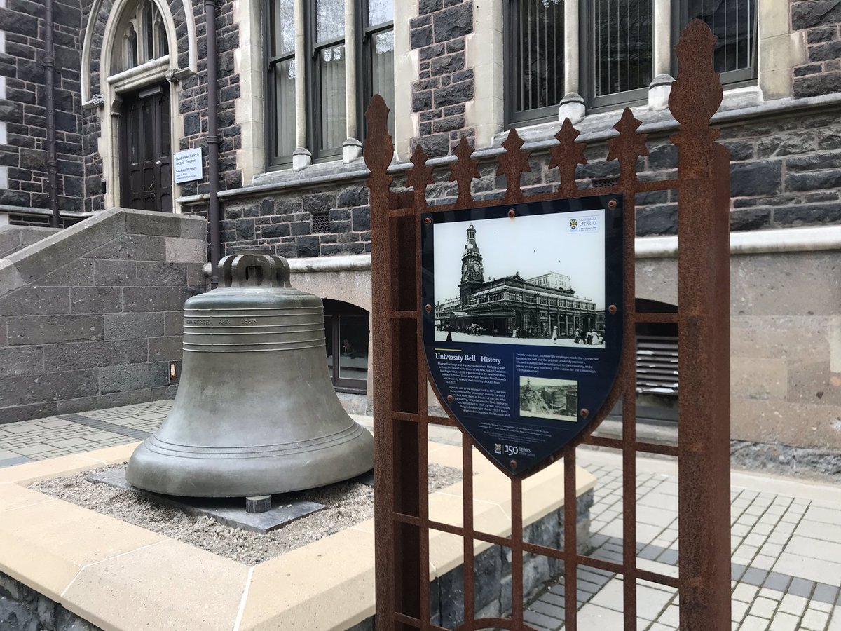 Ding dong! If you missed the <a href="/heritagenz/">Heritage New Zealand Pouhere Taonga</a> historic buildings walk this morning there’s one more opportunity at 3.30pm. Meet at <a href="/otago/">University of Otago</a> visitor centre. This event is proudly part of <a href="/HeritageDunedin/">Southern Heritage Trust</a> #HeritageFestival #Dunedin #otago150