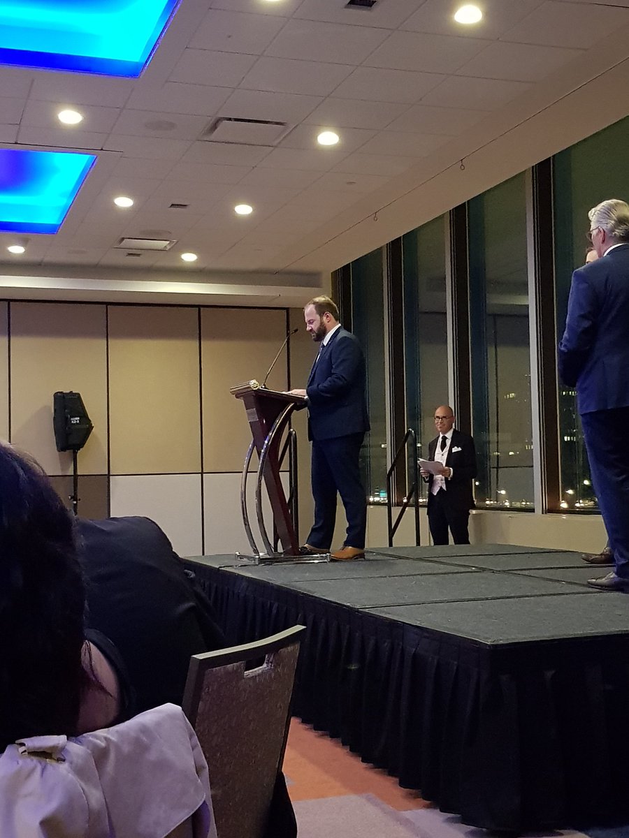 lizzyelsey's tweet photo. @colmjmccarthy thanking all the residents he has led with over time. Very humble speech. Also paying tribute to his wonderful wife Katy. 

#ICRE2019 https://t.co/mcxS4tehxP
