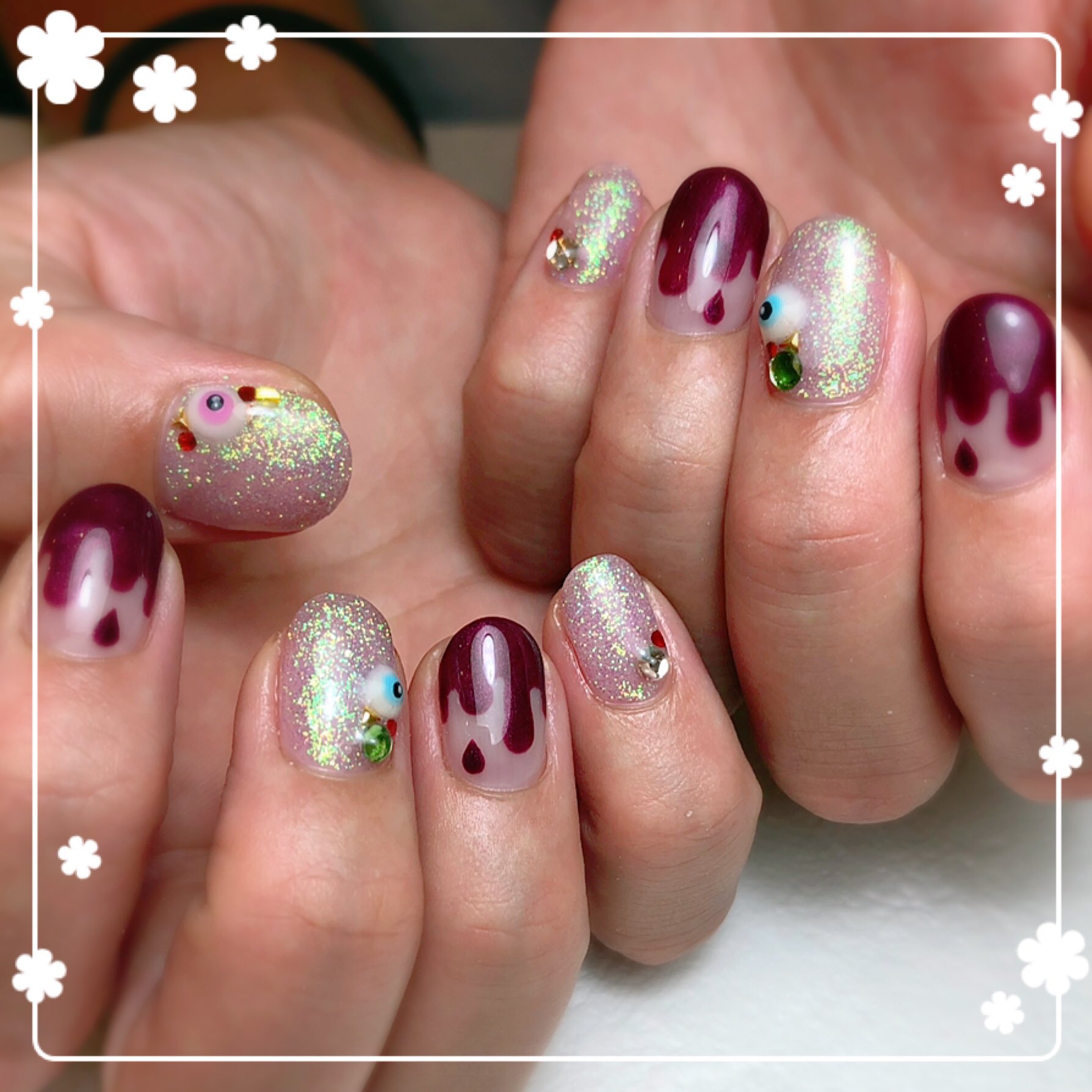 Masami お客様ネイル ハロウィン目玉ネイル ジェルネイル ネイル ネイルデザイン ネイルアート 目玉 ネイル ハロウィンデザイン ハロウィンネイル 目玉 美甲 イベントネイル T Co Ixfxg7lw11 Twitter