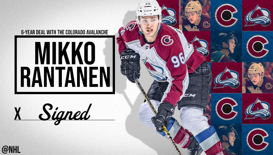 NHL's tweet image. It's official! The @Avalanche and Mikko Rantanen have reached a deal.

MORE: bit.ly/2odZWCG