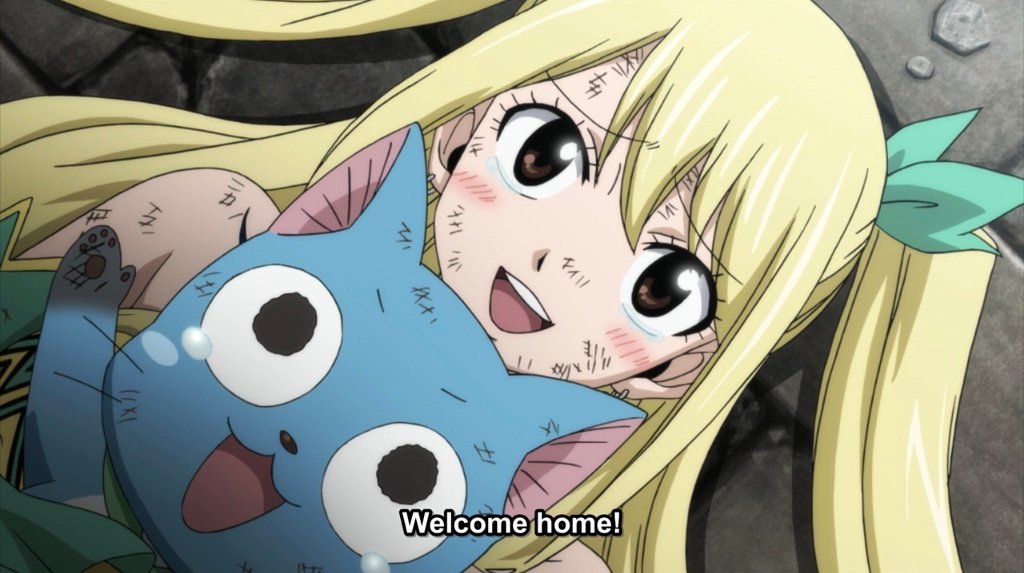 RealHero93's tweet photo. "I'm back!"
"Welcome home!"
Natsu and Lucy are happy to see each other again.😍💖
#FairyTail #NaLu https://t.co/2JWne4cybc