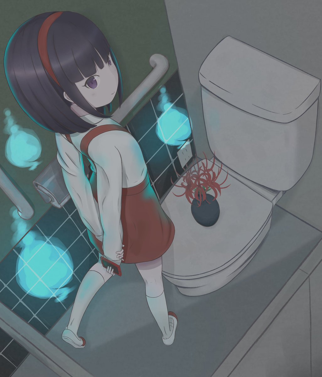 竜胆 Auf Twitter 花子さん ゲゲゲの鬼太郎 イラスト トイレの花子さん
