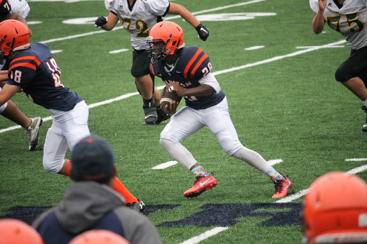 tnapper's tweet image. ETHS Frosh football (5-0) takes the win over Glenbrook North 50-13. @ETHSports