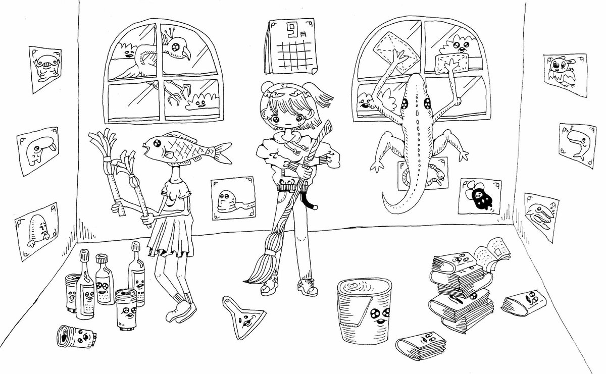 齊藤健太 On Twitter おそうじは楽しいな 掃除 Cleaning ボールペン ボールペン画 ボールペン ペン画 絵 イラスト アート アートワーク Artwork Art Illustration Painting Bollpointpen Https T Co G0p0qc6gba