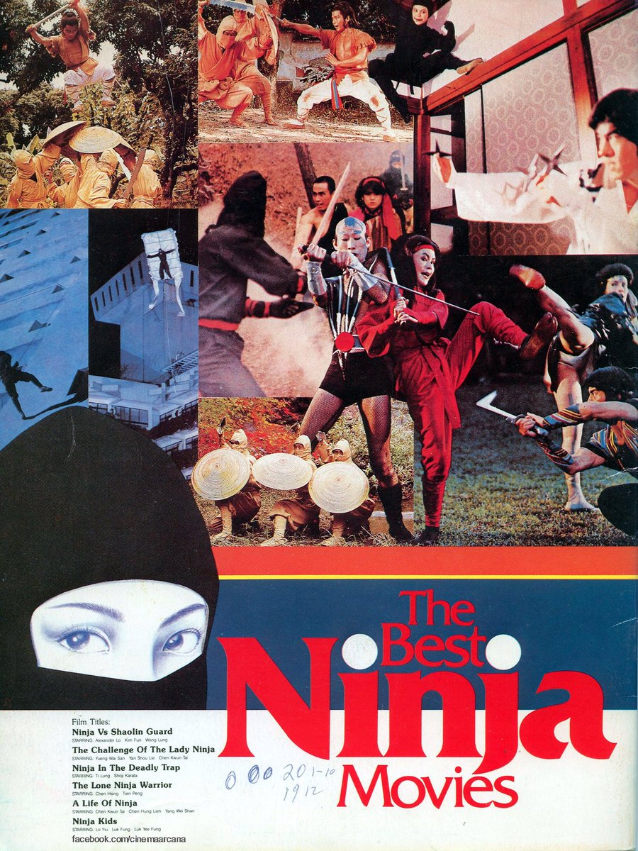 CinemaArcana's tweet photo. Saturdays are meant for Ninja.
#VHSaturday #VHS #NotOnDVD #NinjaKids #TheChallengeoftheLadyNinja #NinjaintheDeadlyTrap #NinjavsShaolinGuard #ALifeofNinja #TiLung #RobertTai #AlexanderLo #OceanShoresVideo #OceanShoresVideoLtd #MartialArtsMovies #NinjaMovies #HKAction #VHSCU https://t.co/fgZv7saYlh