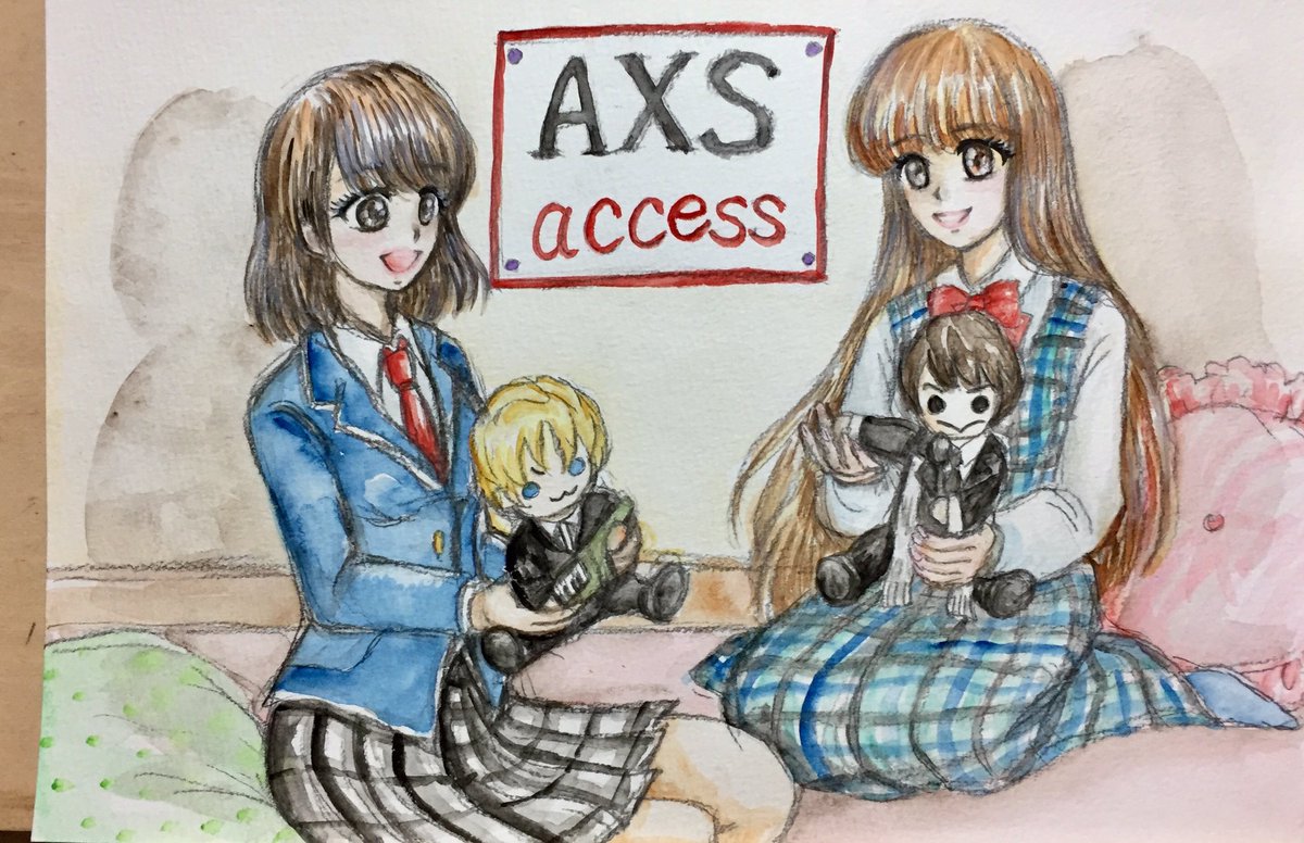 ট ইট র あおき しずか 水彩 イラスト メイキング お人形遊び Making Movie Of Watercolor Illustration Girls Are Ac T Co S3ipfqe4vn Youtubeより 完成しました Accessのお人形さんで遊ぶオリキャラの女の子達です 水彩 メイキング