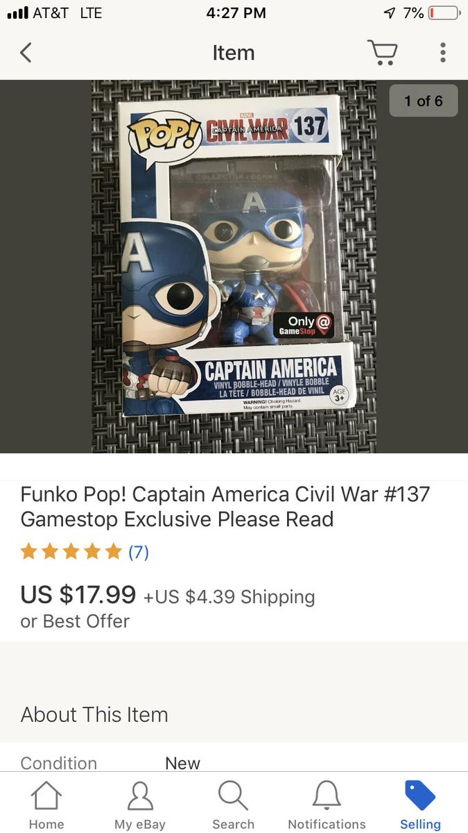 BravosJourney's tweet image. #whatsoldonebay last month #FunkoPop #funko #CaptainAmerica #IronMan #textbook #nike I picked up the funkos in a lot of 46 for about $2.15 a piece. #eBay #ebayreseller #resell #reseller #resellercommunity
