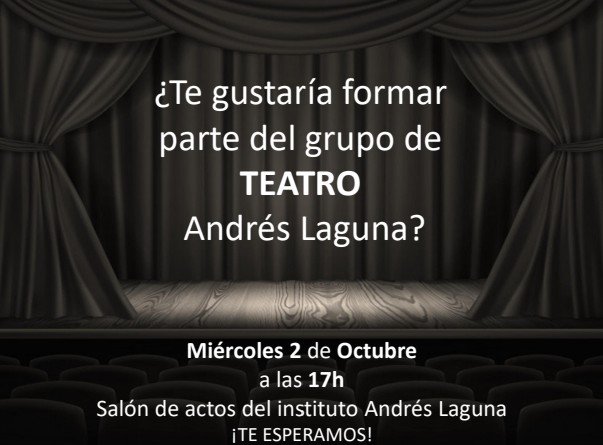 IESAndresLaguna's tweet photo. Comienza el grupo de teatro.... https://t.co/4FG8HxDcAM