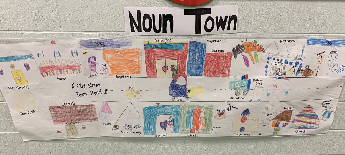 misskgrade1's tweet photo. And here is our completed Noun Town! Which features a highway named “Old Noun Town Road” 😂 https://t.co/WduL8Eq3k5