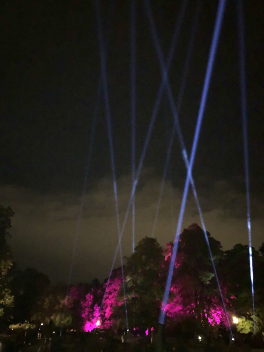 Cathphelan's tweet photo. “36 wells and one tower. Harrogate was built on water. “ Fab lights and lasers in #Harrogate tonight #Yorkshire2019 #celebrate https://t.co/w1S39vhQ93