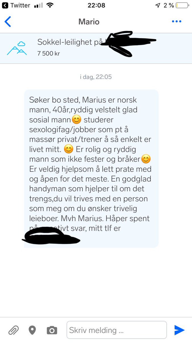 emabully's tweet photo. ..også dumpa denne ned i innboksen min på Finn. Litt trist at jeg leide den ut for noen dager siden.. #bytte #tjenester https://t.co/7XHzmbziaw