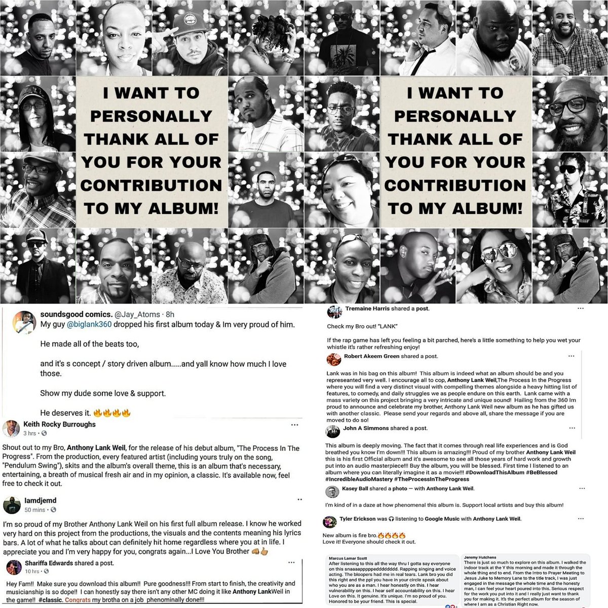 biglank360's tweet photo. 💥💥💥1 YEAR ANNIVERSARY 💥💥💥
Of my album "The Process In The Progress"
It wouldn't of been possible without all of my fam!
S/O to @VolunteerMedia for releasing this!
I produced, engineered and arranged the whole project! All glory goes to God!
#TheProcessInTheProgress #OutNow https://t.co/rON7tAPT2J