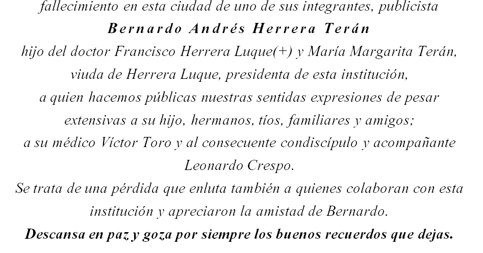 Nota luctuosa por Bernardo Andrés Herrera Terán dlvr.it/RF5f9q