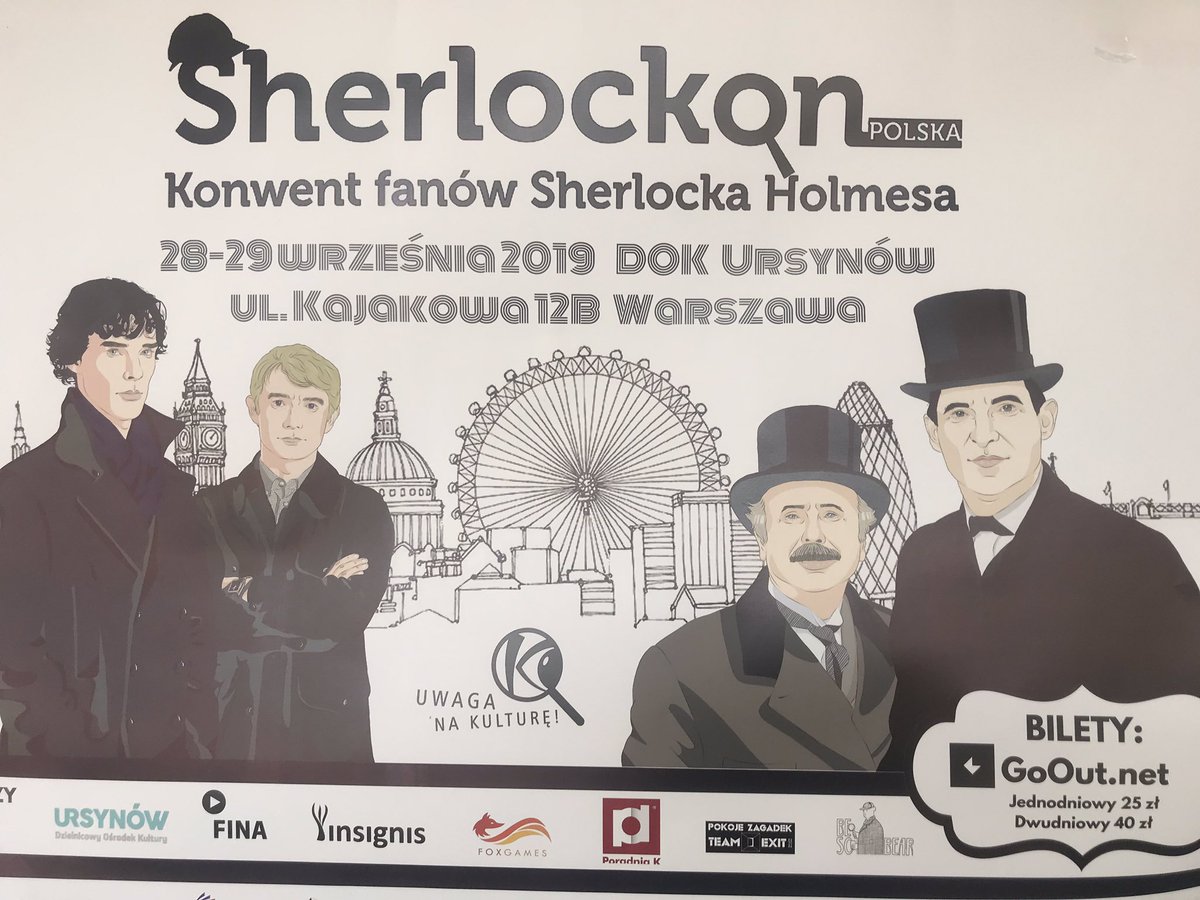 DokUrsynow's tweet photo. Zapraszamy do #DOK #Ursynów 😀 #Sherlockon 👍 https://t.co/Ix3Nj43H92
