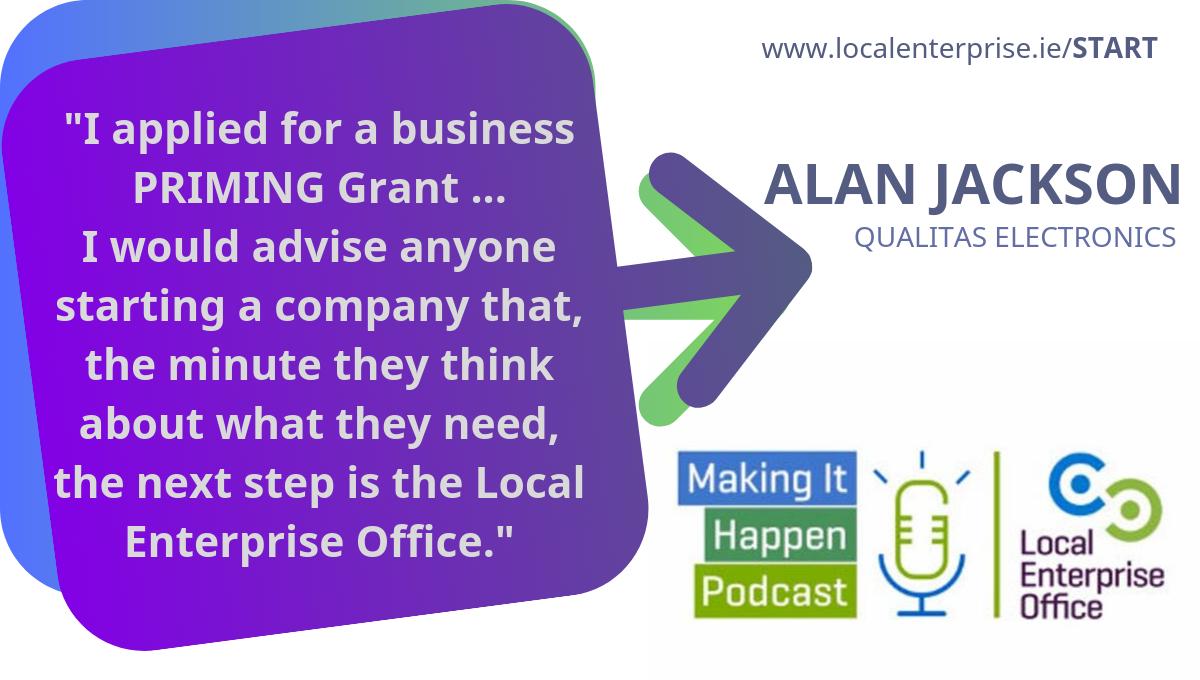 Loc_Enterprise's tweet photo. "I would advise anyone starting a company that, the minute they think about what they need, the next step is the Local Enterprise Office."
Great advice from #StartUp Success, Alan Jackson @QualitasE as he chats with @ConallOM @teamsbspodcast !
Listen at https://t.co/9dQHxvJNBZ https://t.co/QTe9g2NaXF