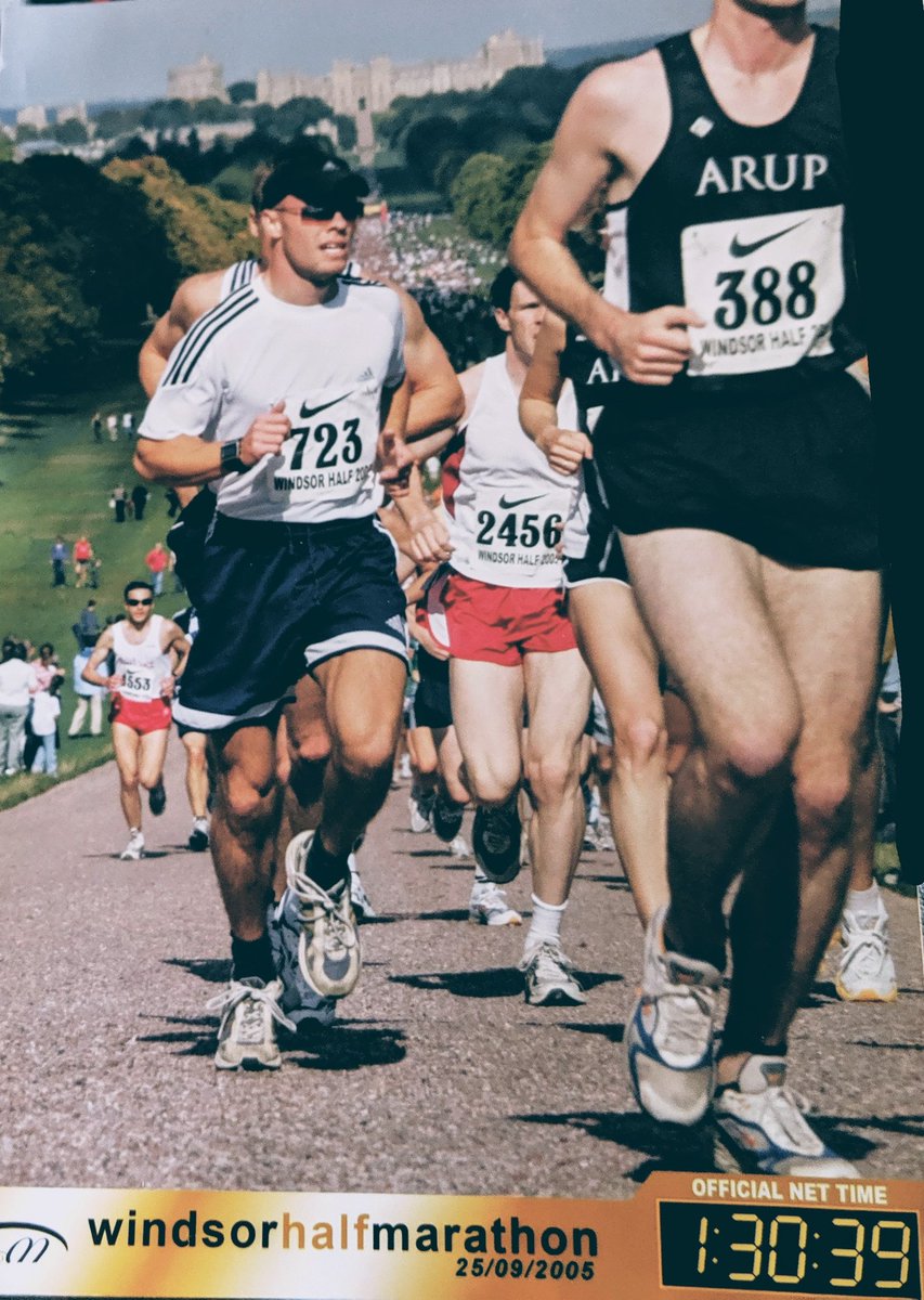 Good luck to everyone running #runwindsor tomorrow. @windsorhm  here's me running it in 2005! It's a great event and hope to do it again one day! #running #fitness #Health #exercise #halfmarathon