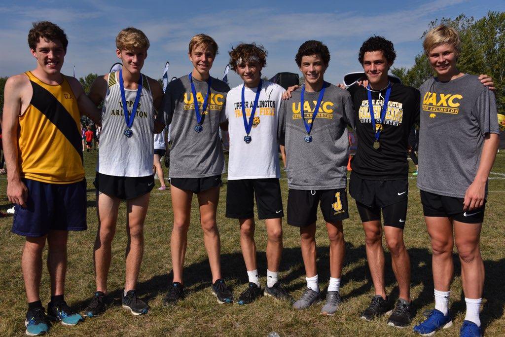 ScottMeyers1804's tweet photo. Your 2019 Olentangy Berlin Invite champions. @UAMensXC @UA_SpiritClub @UAHSAthletics https://t.co/2h7eJyU70A
