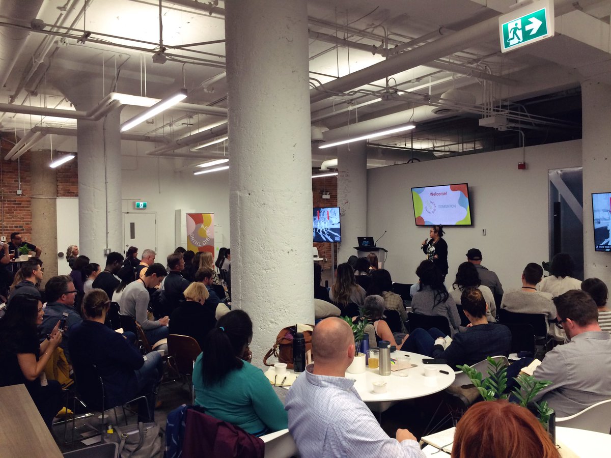 .<a href="/hellobeverley/">Beverley Theresa 💣</a> offending, encouraging, educating and entertaining the crowd all at once (in the best way possible). 

This human is legit at all things social media. Hire her. Do it. 

Grateful to know her 🤗 

(at <a href="/nextbigthingca/">Next Big Thing</a>)