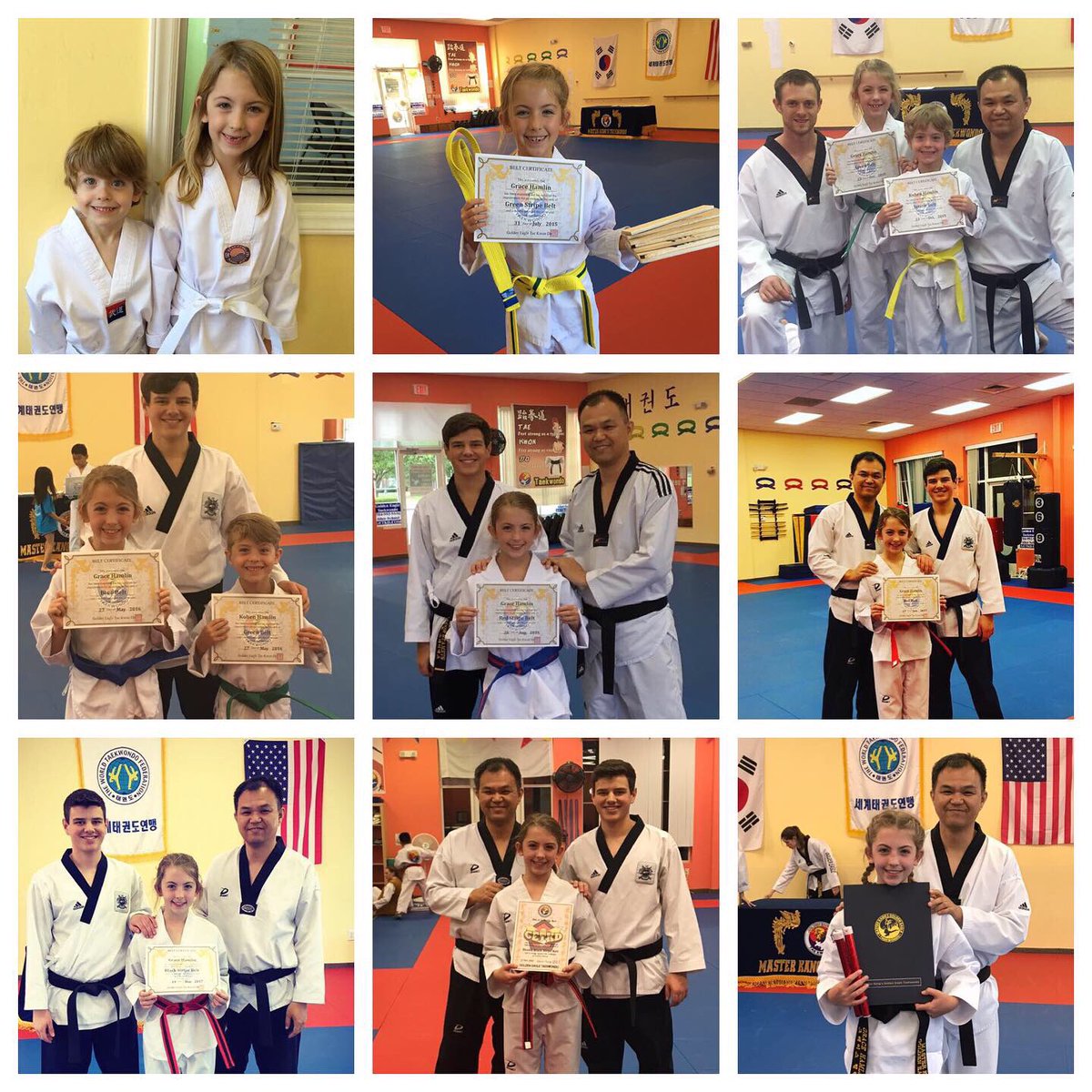 MandiHamlin's tweet photo. When my girl was just starting taekwondo a boy in her class whispered “you suck at this.” I’m not sure if she remembers it, but I sure do. He quit soon after and today she earned her 2nd degree black belt. 🥋💥 #girlpower #blackbelt https://t.co/Q7aa4aEzPu