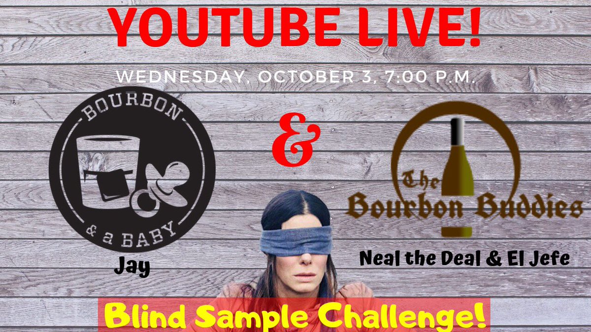 BourbonandaBaby's tweet photo. Save the date! Wednesday at 7pm for my first live on my channel! #YoutubeLive #bourbon #bourbonandababy #thebourbonbuddies #blindsamples #blindflight https://t.co/XCMPE9MQP4