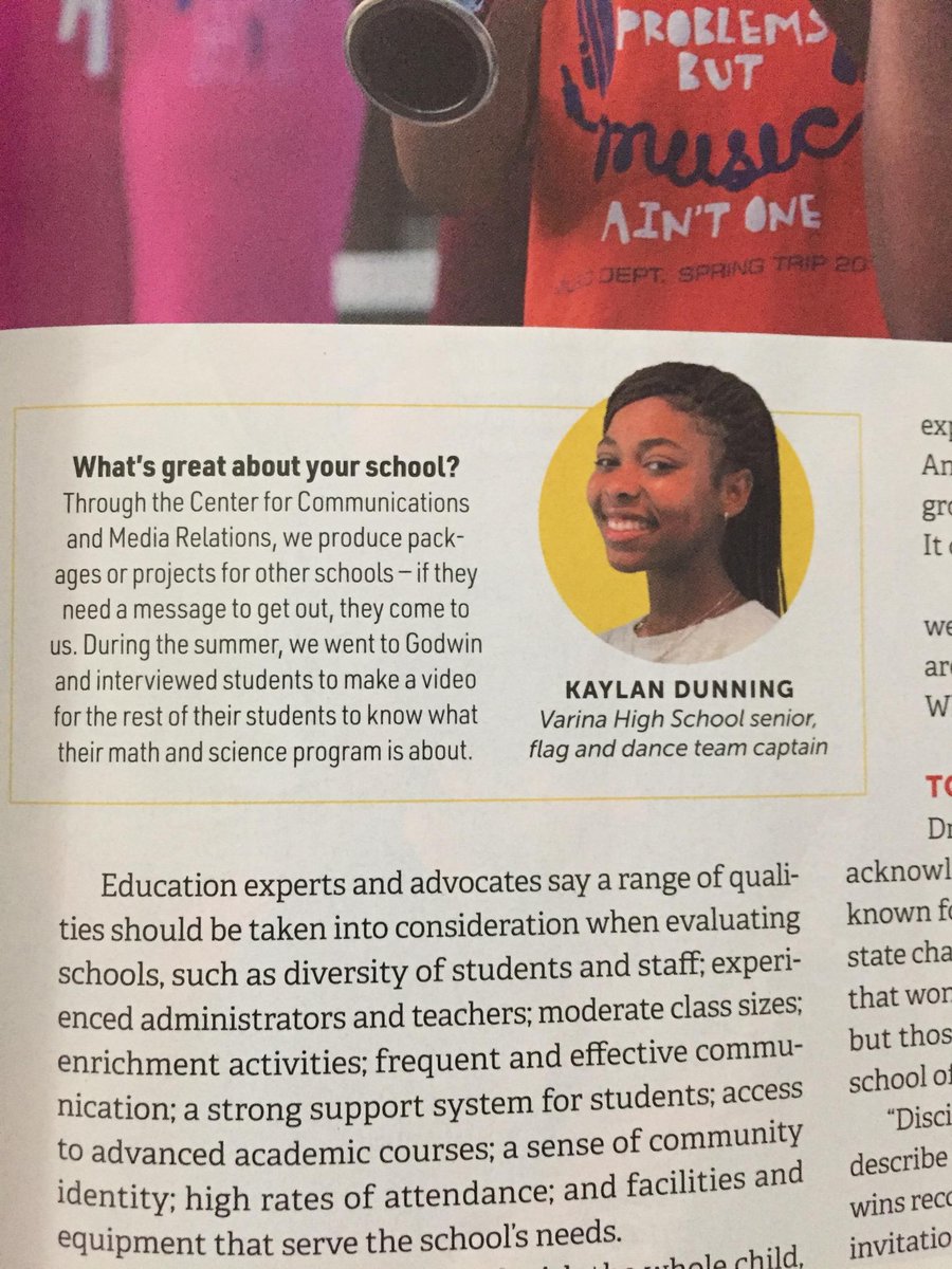 ClaireMchewitt's tweet image. It's always amazing to find 1 of your students on a magazine cover. Bragging about your school, nonetheless!!!! #THISisVarina #CFCstudentsROCK