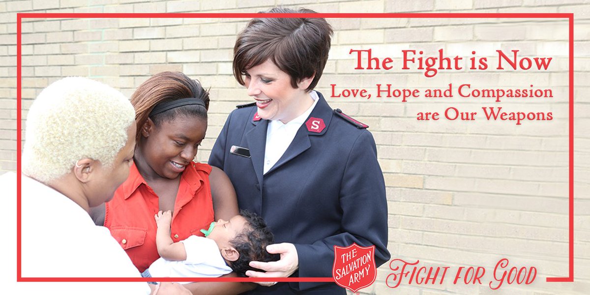 KrocChicago's tweet image. #SalvationArmy doesn't just help during Christmas. We're on the front lines of the #FightForGood every day, battling substance use disorder, homelessness, violence, hunger, hopelessness and more. #TheFightIsNow - Love, Hope &amp;amp; Compassion are our weapons. salar.my/ZLyksJ