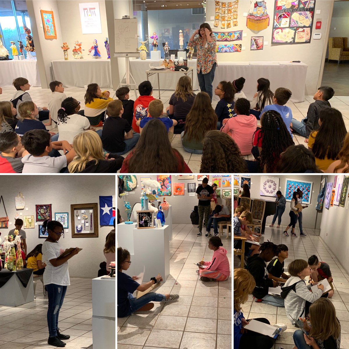 MrsHippELA's tweet photo. Team Spirit had a great trip to the Brazosport College Planetarium and Art Exhibit!! #TeamSpiritRockSTARS @GradyRasco https://t.co/hy0XZe76ag