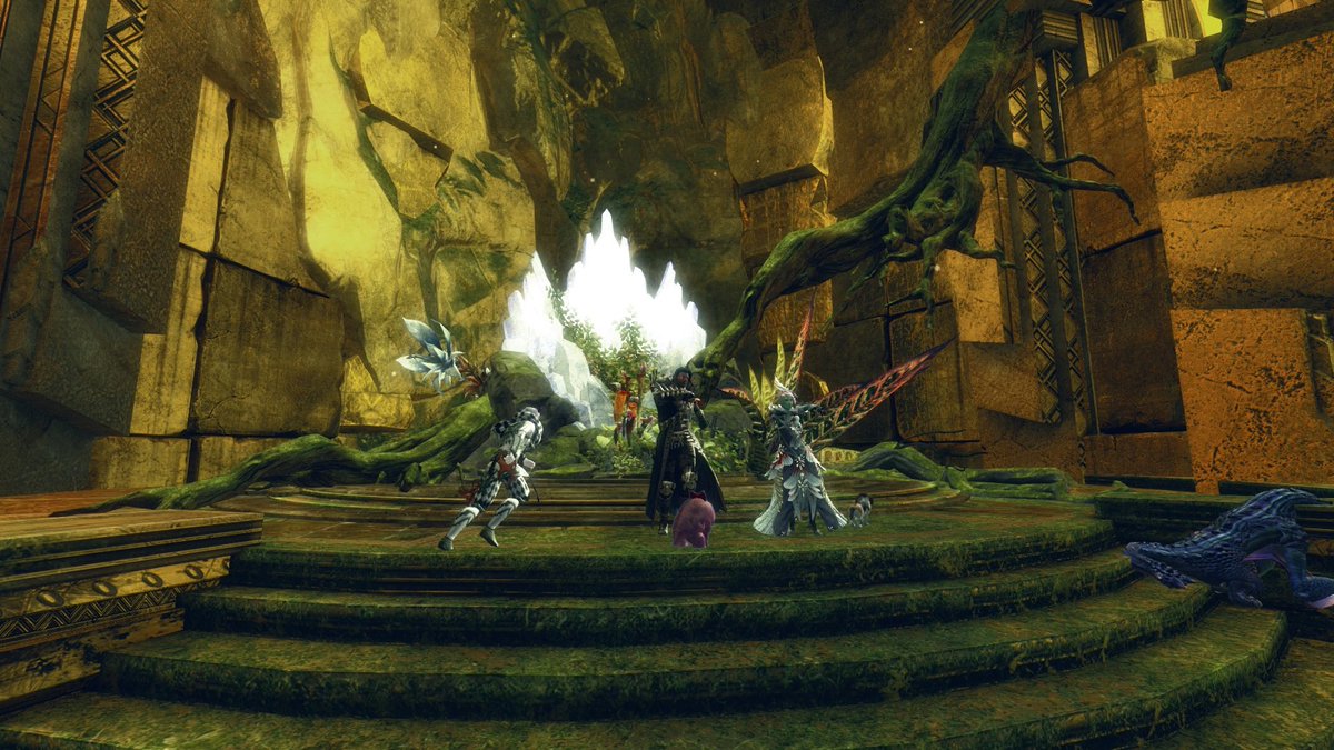 Silverlight's tweet photo. Step one: get a Guild Hall. Step two: build a bar. Step three: ..'decorations' #Gw2 #GuildWars2 #Quaggan https://t.co/pJFsMKpdv3