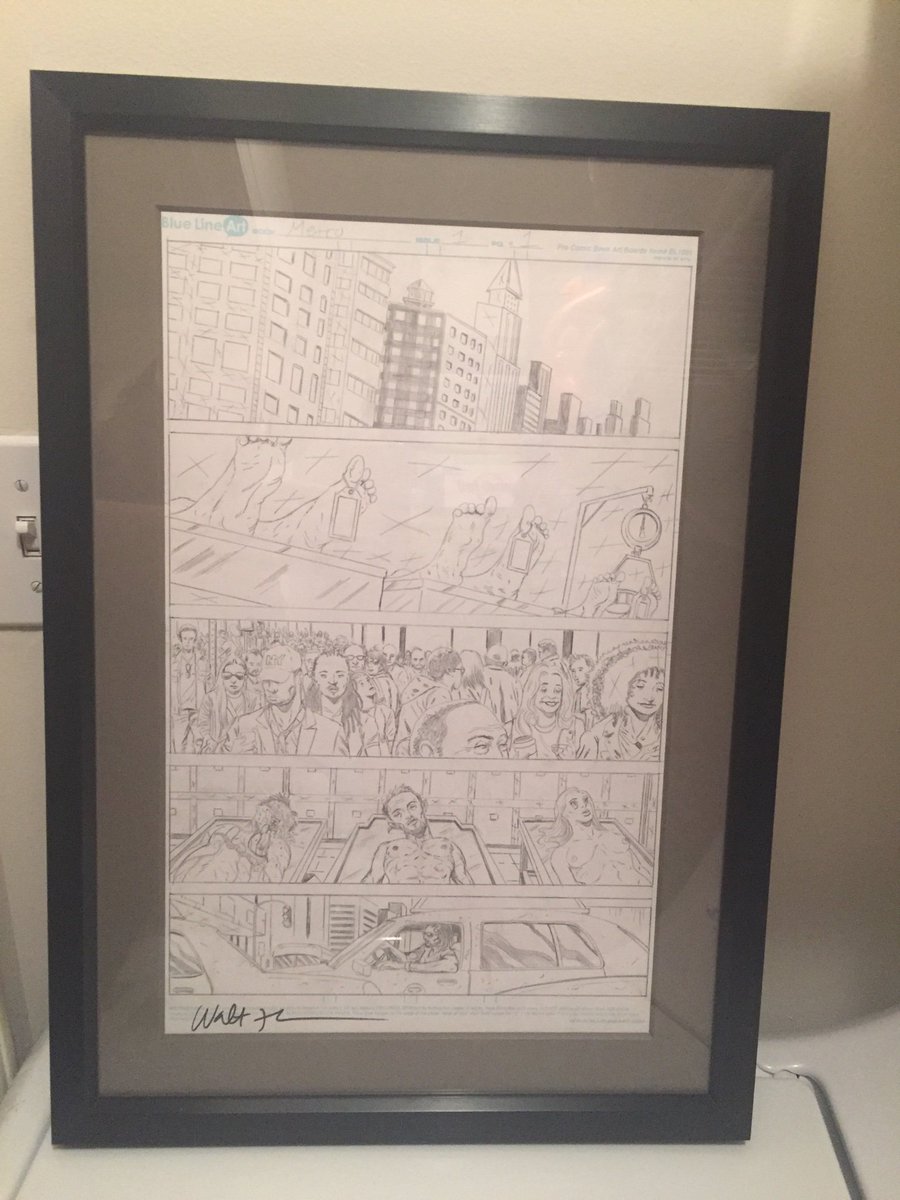 PugTesd's tweet photo. Just got my @sundayjeff original art from Metro back from the framer. ๐
#metrocomic #TESD #waltflanagan https://t.co/tFIg51juzS