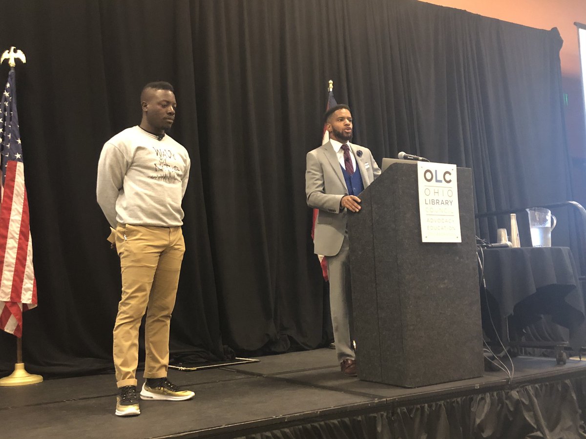 TheConscious__'s tweet photo. Thank you to the Ohio Library Council for the opportunity to share our mission and vision with the many literary change agents at #OLC19. 

We look forward to expanding and partnering with all public library systems in Ohio to #EndBookDeserts! https://t.co/xhMWeA6y0q