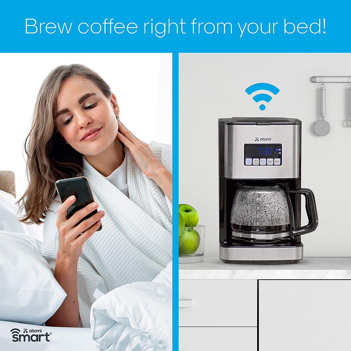 mrgoodbar404's tweet photo. #SmartCoffeeMaker - atomi smart WiFi #CoffeeMaker 12 Cup, Black/Silver, Compatible with Amazon Al... https://t.co/Esm16cdP85 https://t.co/uqJSqUJZSF