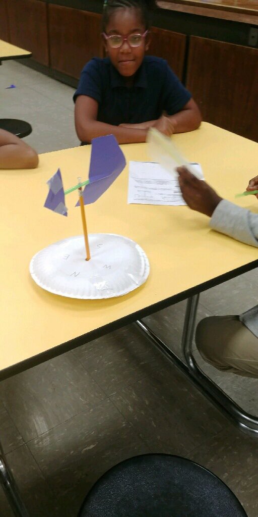 Meteorologists in the making! Building wind vanes to learn about predicting weather.  <a href="/PriceOwls/">Price Elementary</a> <a href="/samanthakyed/">Samantha Miller</a> #thepriceway #jcpsforward