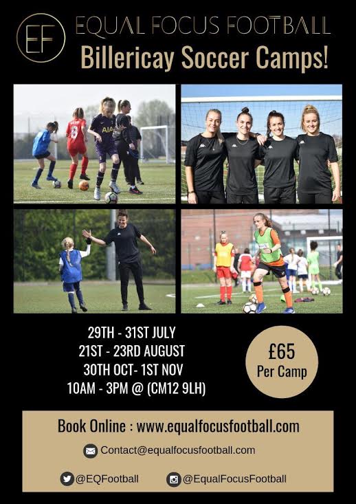 EQFootball's tweet photo. We have an exciting camp led by female footballers and coaches! Please share! Girls Football Camps!

Our Equal Focus Football camps are for girls aged 5 upwards and girls of all abilities... https://t.co/Pz1GXtvZ6K ⚽😊🙌 Come and join us for our next camp Oct 30th - Nov 1st! https://t.co/sSCSxITa7E