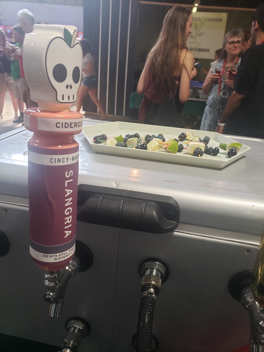 rhinegeist's tweet photo. Pittsburgh! We‘re at #SCBP13 pouring our new fruited ale Slangria (with some fancy skewers to boot). https://t.co/UjFIXo5Mv1
