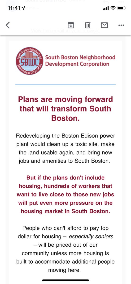 southiestreets's tweet photo. “More housing = less displacement.” Clear, strong #housing advocacy from @SouthBostonNDC 🏡 https://t.co/WZ3nP6XFQR