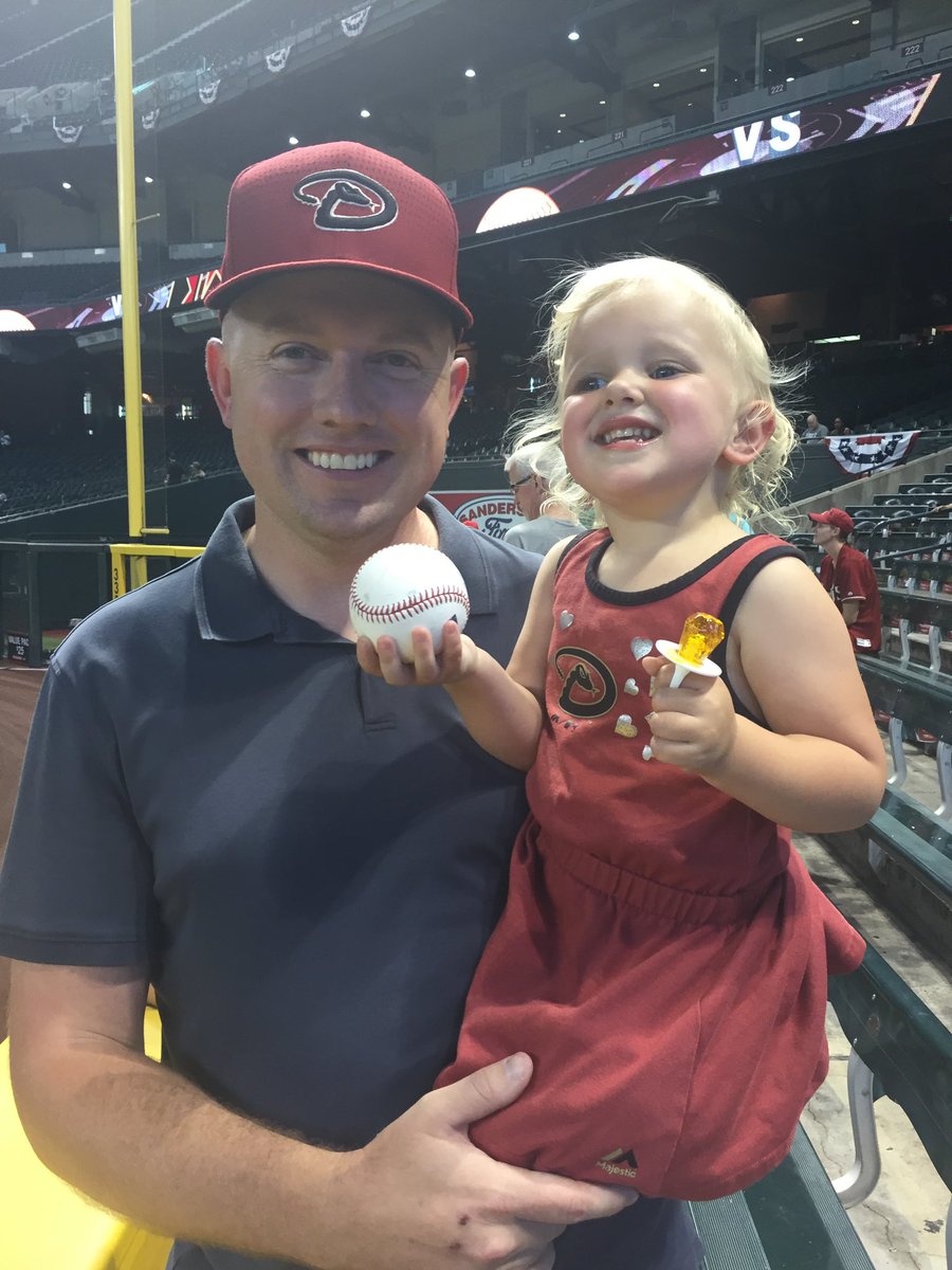 washotboyronald's tweet photo. @Dbacks When she got a batting practice homerun ball. #ThanksDbacksFans https://t.co/GbXsQ33ZBk