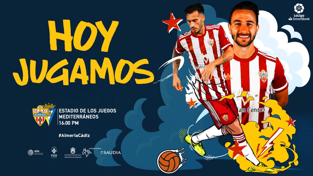 U_D_Almeria's tweet photo. ¡Hoy Jugamos!⠀
⚽️ #AlmeriaCadiz
🕣 16:00
🏟️ Estadio de los Juegos Mediterráneos
📻 #UDAradio
🐦 #vamosalmería https://t.co/4IoBk4eMxr