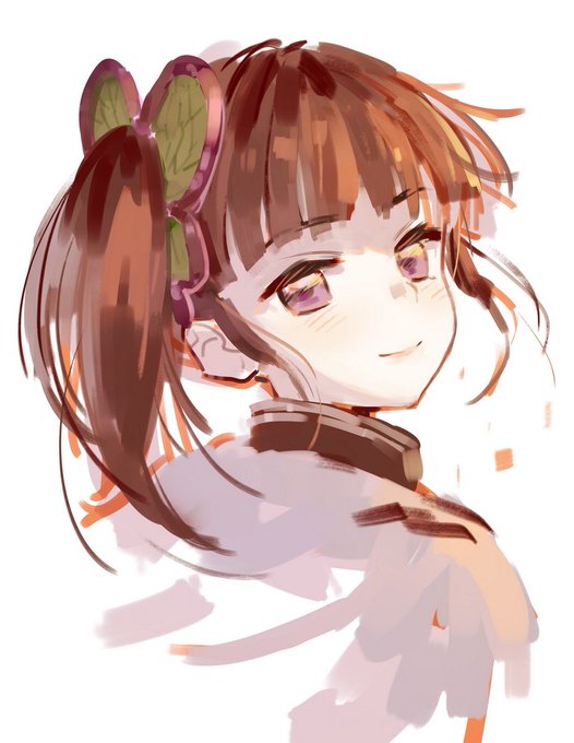 おきしじ🪴日常さんがTwitterに投稿した栗花落カナヲ(鬼滅の刃)のイラスト。