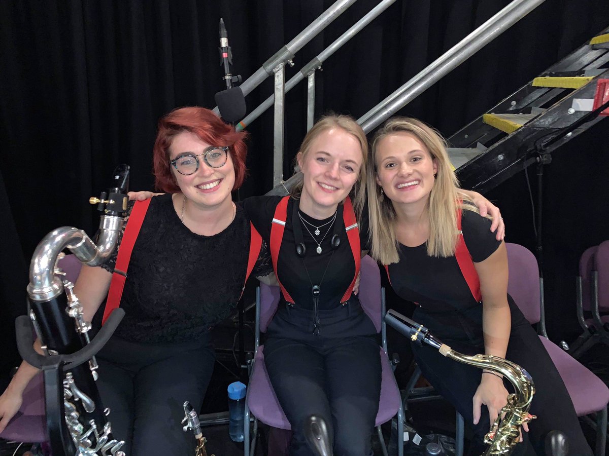 jltommo's tweet photo. What a fabulous week we’ve had playing Chicago at @grangetheatre My favourite musical growing up and it was SO much fun to play! I also want the red braces to be a permanent addition to my wardrobe! #reedsection #pitband #chicago https://t.co/AnhPKwUtUB
