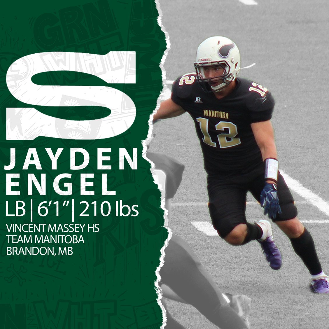 skhuskies's tweet image. Huskie Football is excited to announce the signing of LB Jayden Engel!! Welcome to the Huskie family.