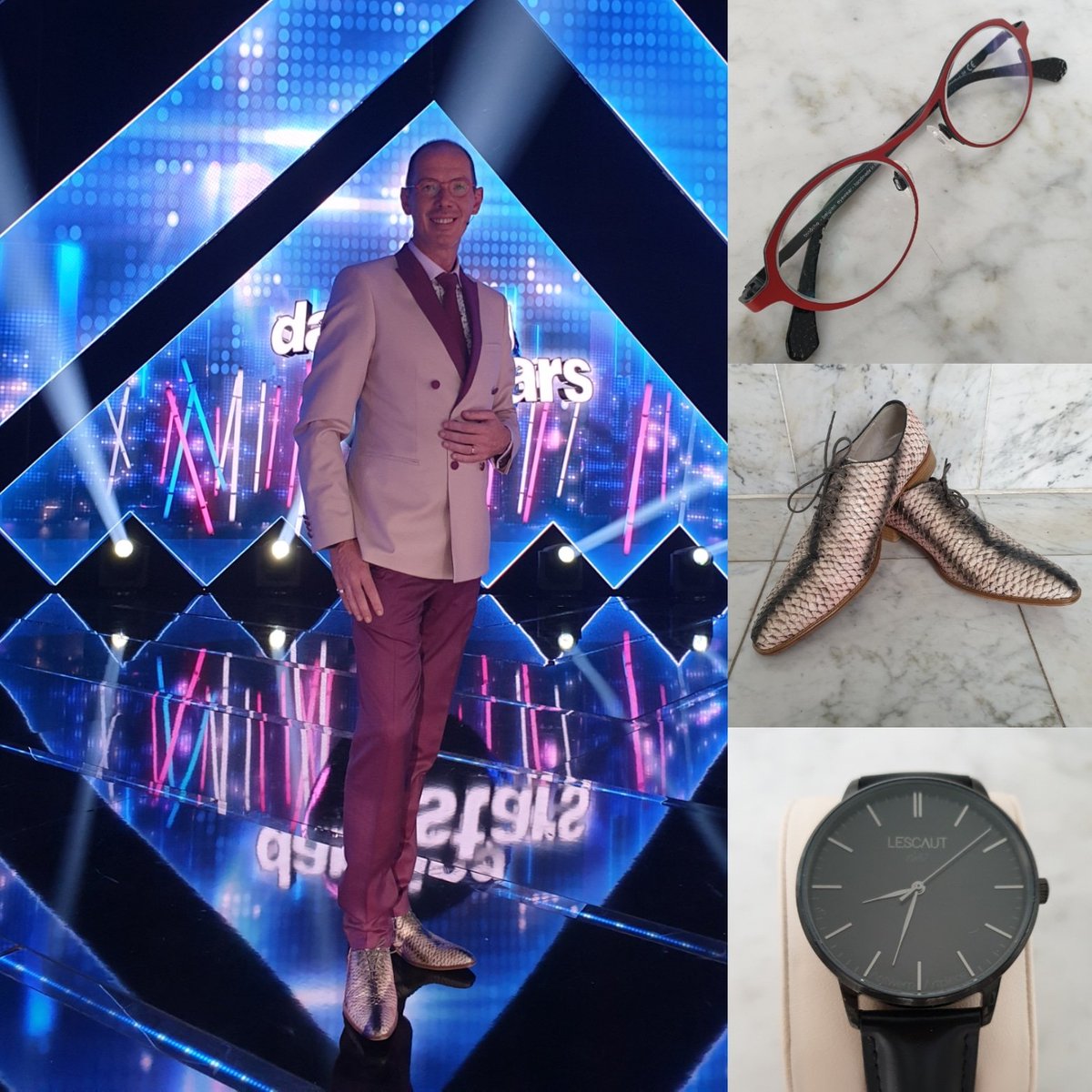 Davybrocatus's tweet photo. Getting ready for show 2... Live op @opvier @dwts_opvier zondag 29/9 om 20u00 ! Outfit Show 1 : @NickyVankets  @binôche @jerryverbaendert @chrisvosshoes @bijorca @lescaut_antwerp
.
.
#dwts #live #dancing #fashion #belgian #brands #shoes👟 #costume #watches #jewellery https://t.co/z50onwO5Xe
