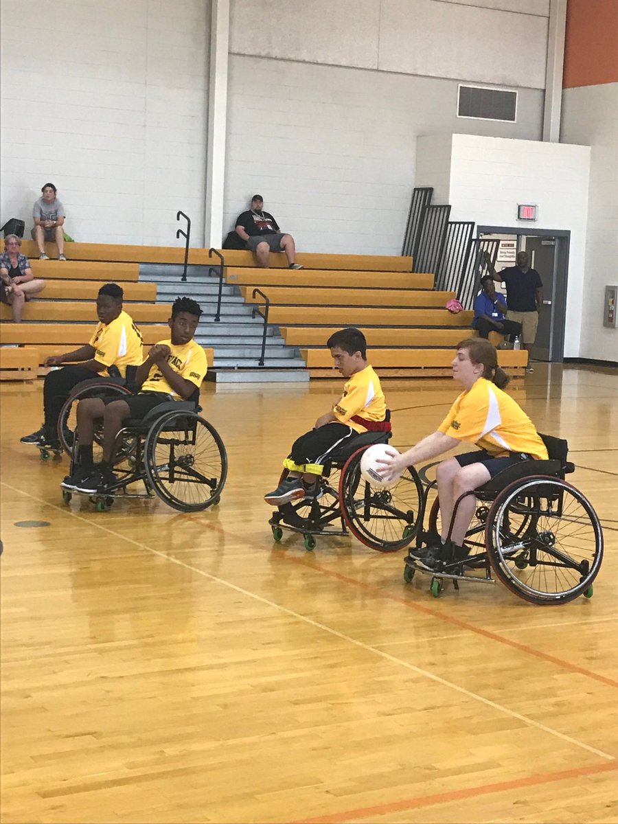 AtlantaWolfpac1's tweet photo. Our first 2  games of wheelchair handball. We were 2nd 🥈place winners 4 ea. game LOL 😂. The kids had a great 🕰 and I am so proud of my Wolfpack team❤️⁦@TroyDKeller⁩ ⁦@KLovettDSE⁩ ⁦@APS_DSE⁩ ⁦@TMunn_PLC⁩ ⁦@hpchief⁩ https://t.co/Pp7LLU6jgz