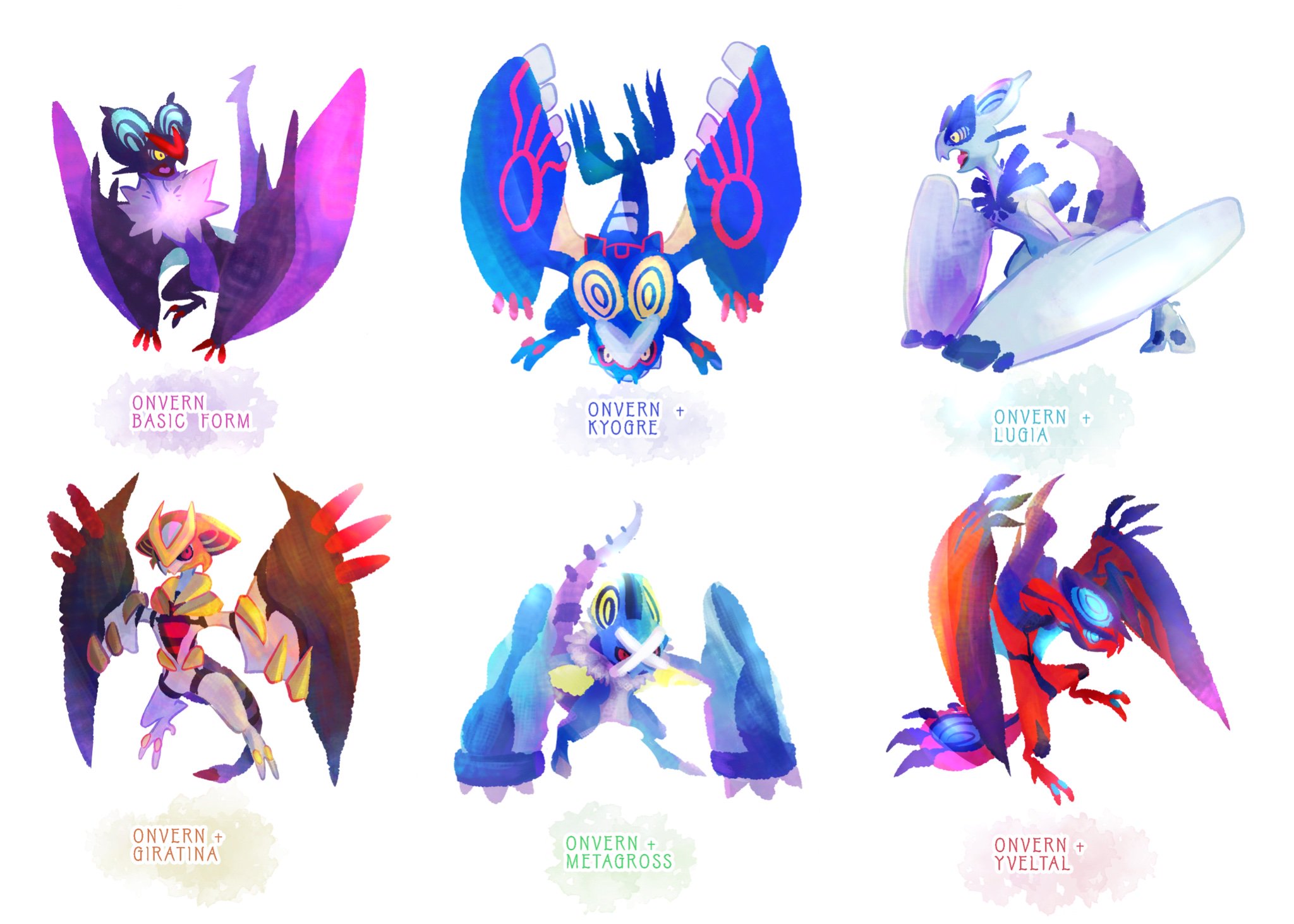 塩ながす オンバーンいろいろ ポケモンイラスト オンバーン T Co Nvwo4cekux Twitter