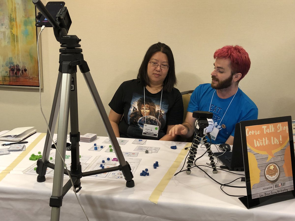 Whew! <a href="/TTVoid/">🏳️‍⚧️💖 Alara 💖🏳️‍🌈</a> and <a href="/SenFoongLim/">Sen-Foong Lim</a> did a ton of live-streaming from <a href="/protoTO_/">ProtoTO</a> today - some super awesome games of tomorrow are being made here today!