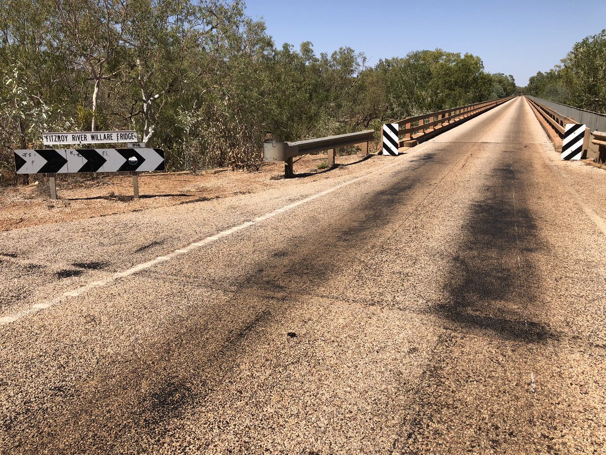 coff1's tweet photo. We still have a number of single lane bridges in the north even on national highway 1 - we need to do more to  improve supply chain routes and safety. This bridge at Willare built under the Beef Roads Scheme in 1968! #developingnorthernaustralia https://t.co/mkOqei7f1W