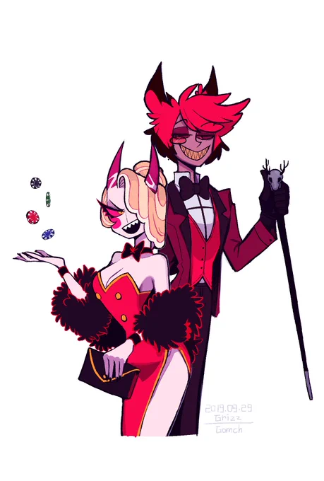 [Hazbin Hotel]
" WINNER WINNER CHICKEN DINNER! "
#HazbinHotel 