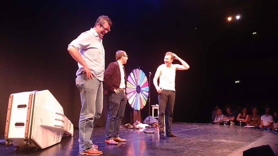 LennyDale's tweet photo. @thejasonbyrne #SupermarketSweep #Diddlydiddly awesome as ever @AlhambraTheatre I was an Altar boy in the (late 80s)...bottled the shout out! But been there, done that on stage.... https://t.co/hy9xEIZ2JC