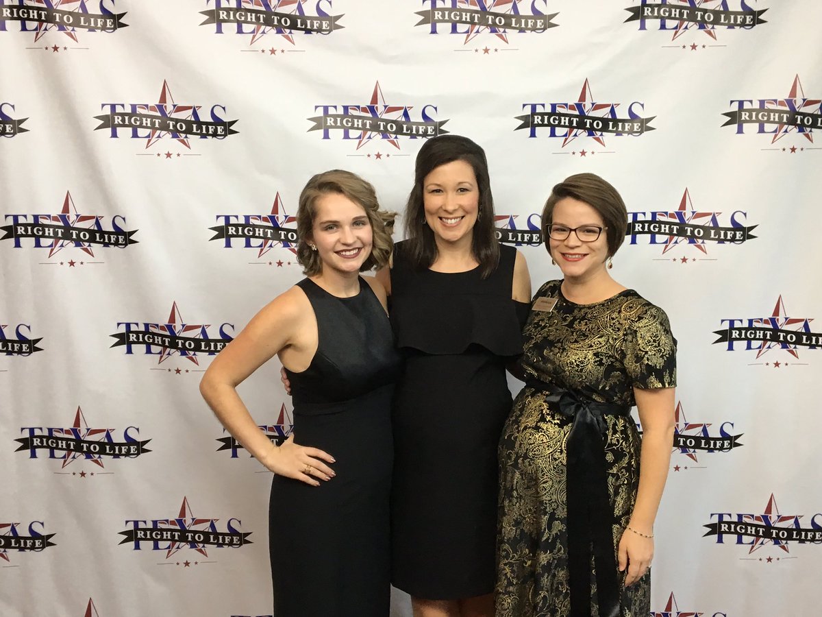 TXRightToLife's tweet photo. #BumpAlert TRTL staff Allyson M., Emily C., & Veronica S. - babies @ 10 weeks, 22 weeks and 34 weeks! #COL2019 https://t.co/9L0hqzI2NC