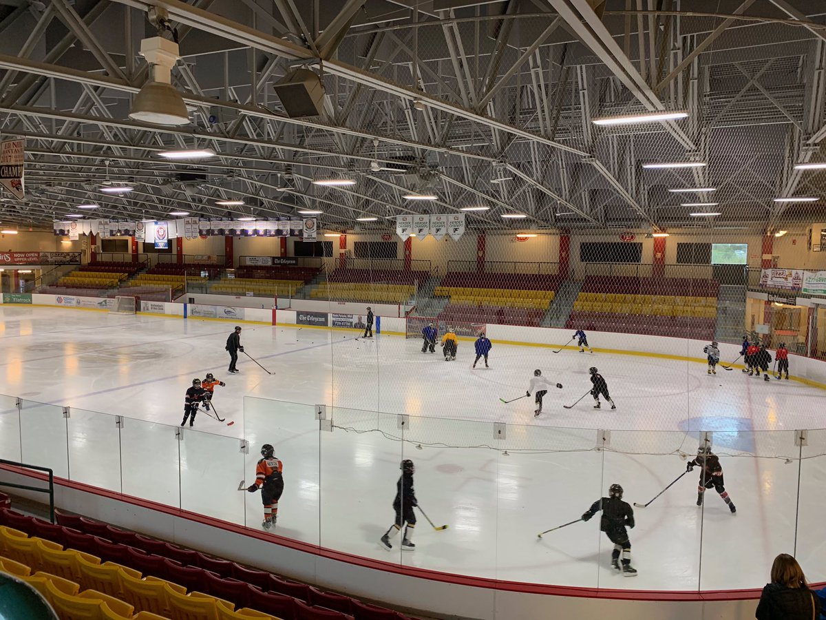 ne_eagles's tweet photo. NEMHA Atom B hits the ice for the first time today as a team! Gonna be a great season! @DJHLnews https://t.co/iLUJR7UMnI